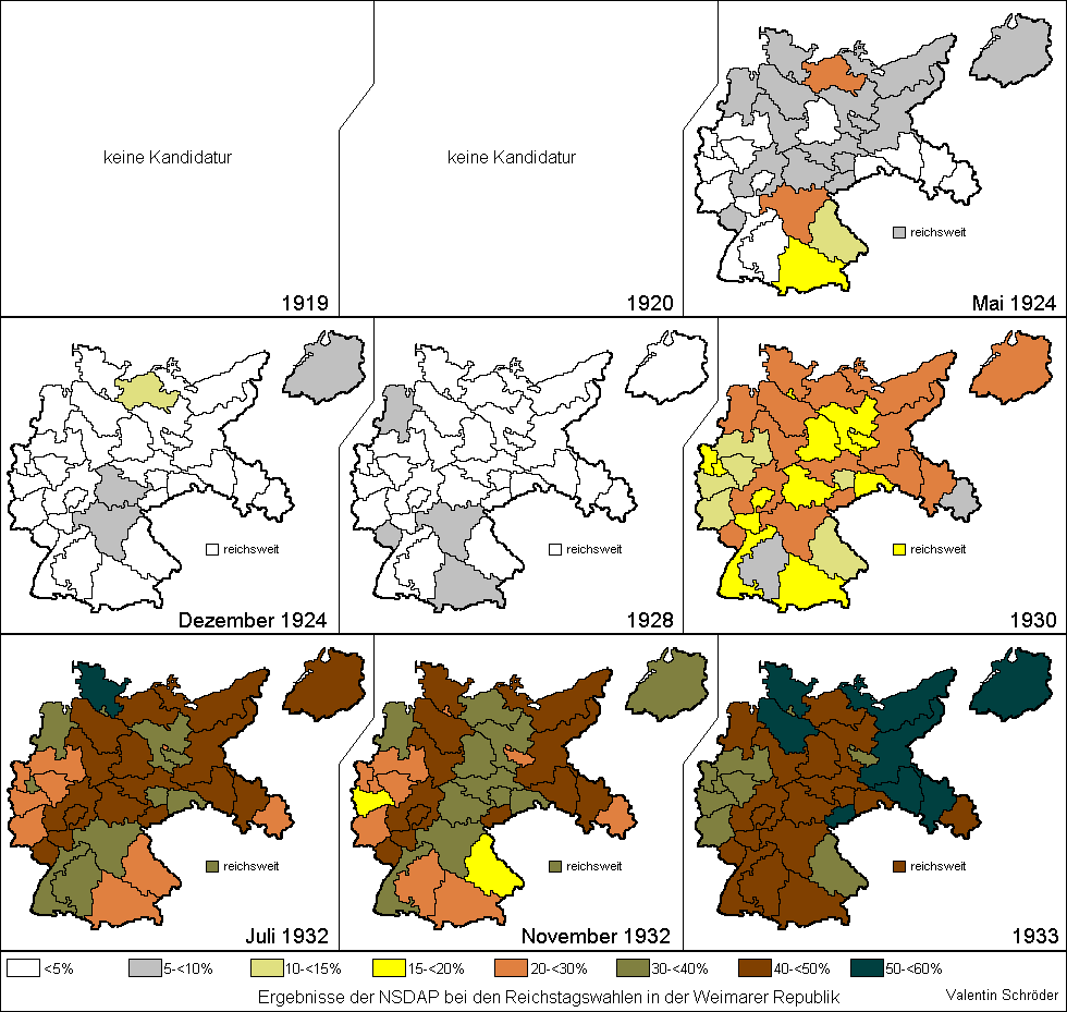 History of Prussia ReichstagswahlenNSDAP