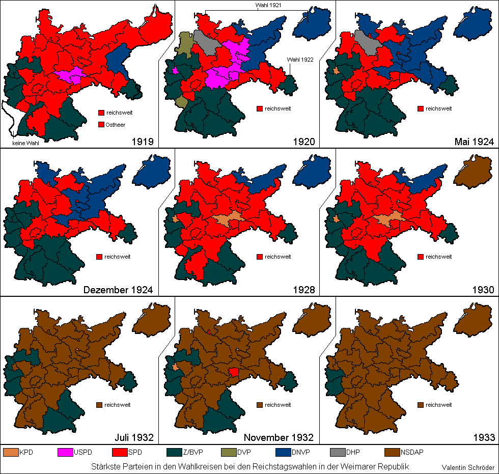 History of Prussia ReichstagswahlenStaerkste