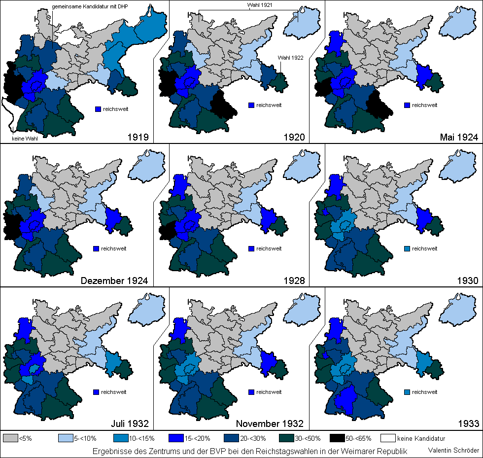 history - History of Prussia ReichstagswahlenZBVP